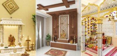 plywood wooden mandir design for home